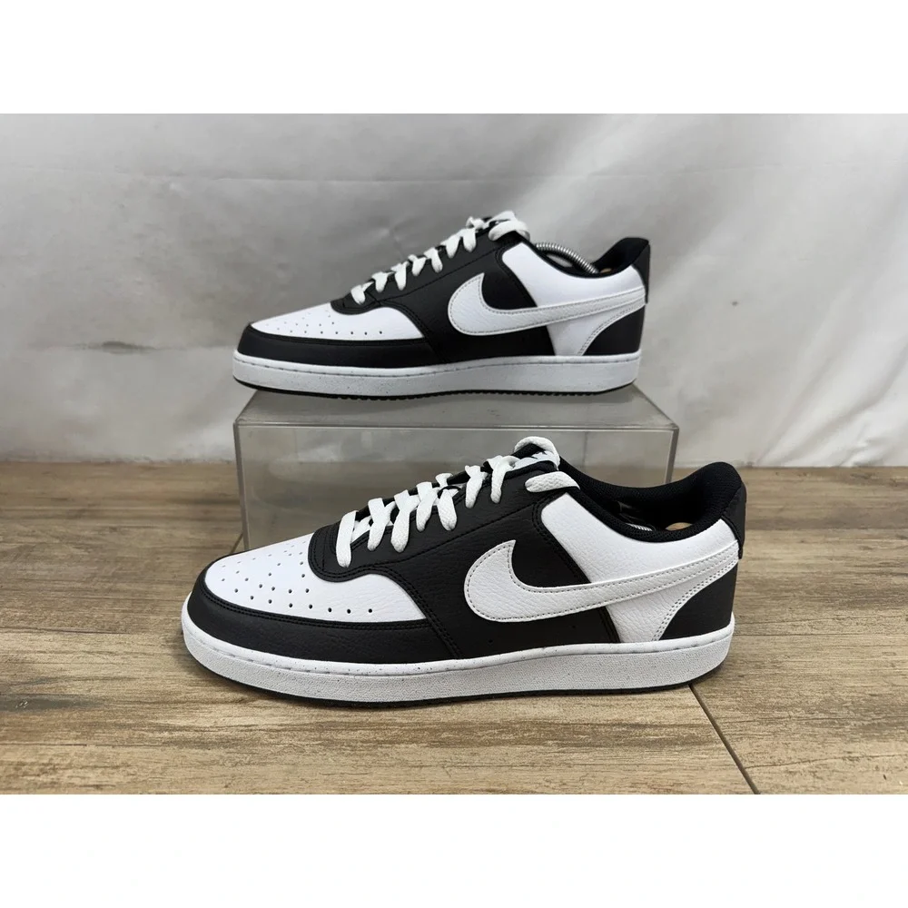 Nike Court Vision Lo Black White Panda Sneakers Mens 11.5 HM9862-001